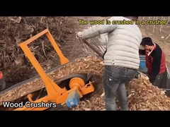 frantumatore di tronchi di radici di legno