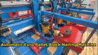 Chiodatrice automatica per blocchi di pallet europei
