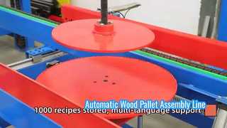Linea di produzione automatica di pallet in legno EPAL standard europeo ad alta efficienza