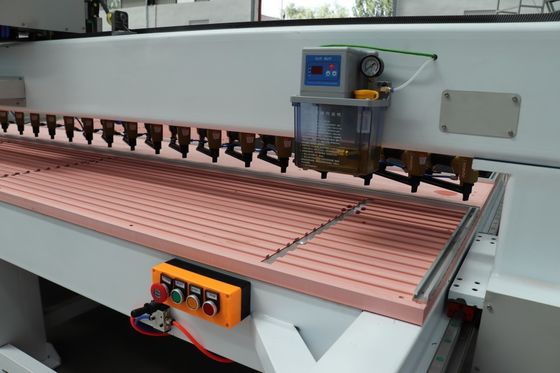 Studio Interior / Pet Wood Slat Wall Soundproof Acoustic Fluted Wall Automatic Panel Nailing Machine