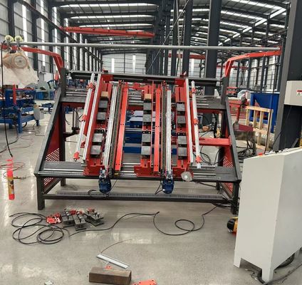 Semi Automatic Wood Pallet Nailing Machine / Euro Block Pallet Production Line