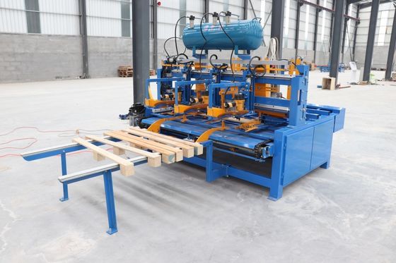 European Style Wood Pallet Block Feet Connecting Machine Pallet Legs Nailing Machine