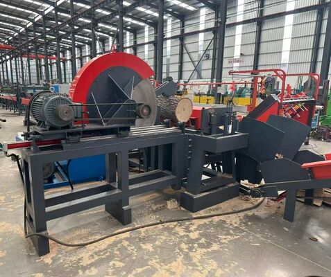 50-Ton Hydraulic Thrust Mobile Fully Automated Firewood Processor for 600mm Log Diameter Splitting