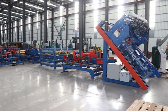 Automatic Wood Pallet Nailing Machine Production Line 2400x1200mm Pallet Making Equipment for Industrial Plants