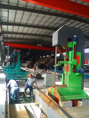 60'' Heavy-duty CNC Wood Saw Machine Vertical Band Sawmill Commercial Log Cut Saw for timber