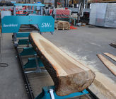 SW26E Electric Portable Sawmill, Log Slice Horizontal Band Saw Mill Machines
