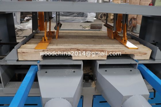 Wood Pallet Notching Machine Automatic Double Head Notcher Groove Machine