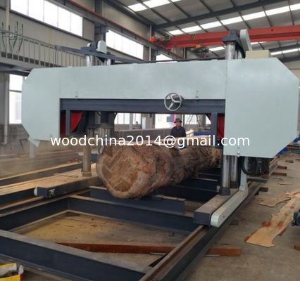 Dia 2500mm CNC Horizontal Automatic Wood Bandsaw Machine Band Saw Per il taglio del legno africano