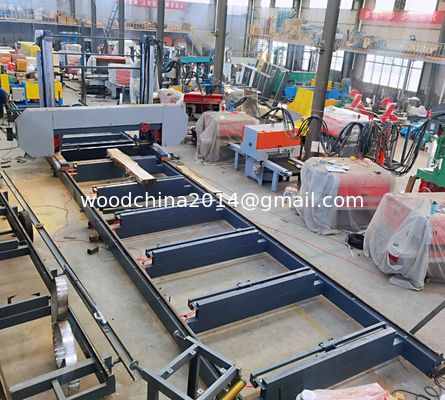 Dia 2500mm CNC Horizontal Automatic Wood Bandsaw Machine Band Saw Per il taglio del legno africano