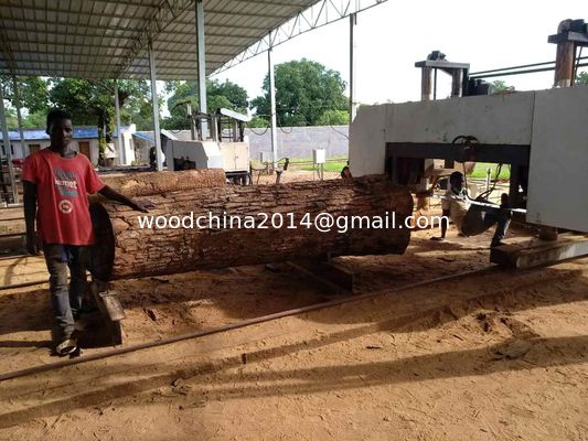 Dia 2500mm CNC Horizontal Automatic Wood Bandsaw Machine Band Saw Per il taglio del legno africano