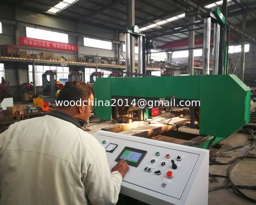 Macchina per il taglio di legno duro in Cina Grande segatrice portatile a fascia orizzontale di legno