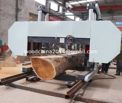 Macchina per il taglio di legno duro in Cina Grande segatrice portatile a fascia orizzontale di legno
