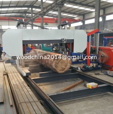 Macchina per il taglio di legno duro in Cina Grande segatrice portatile a fascia orizzontale di legno
