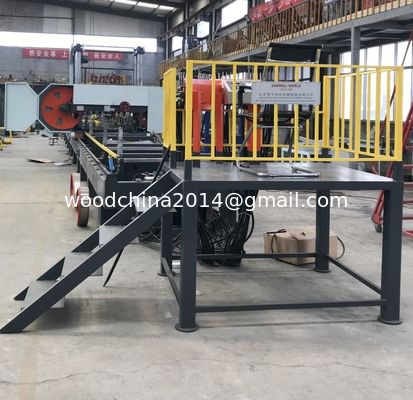 Fabbrica di seghe a banda idraulica automatica Taglio di tronchi portatile orizzontale grande in vendita