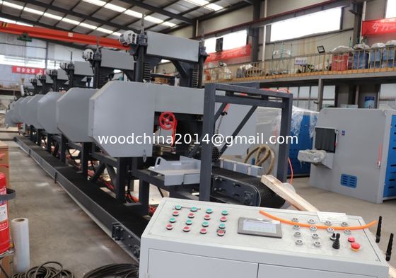 15kw*2 Double Head Horizontal Band Saw Log Square Wood Cutting Used Multi Heads Resaw Machine Offered
