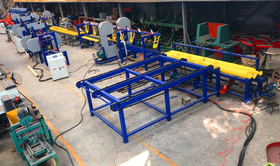 Linea di produzione di pallet di legno Macchina di taglio a fasce verticale gemellare