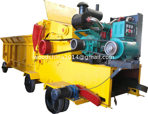 Macchine per la frantumazione di frammenti di legno a biomassa / Macchine per la frantumazione di legno diesel di grande capacità / Macchine per la frantumazione di tronchi forestali