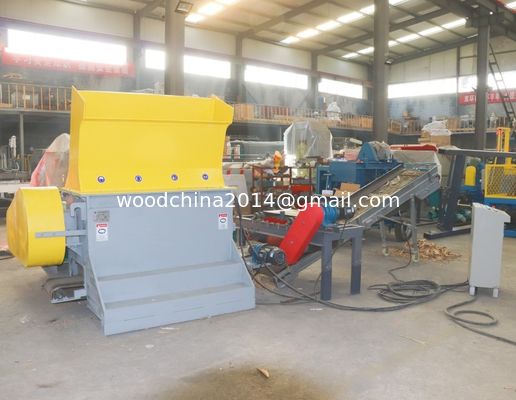 Macchine di triturazione di pallet di legno compatto, frantumatrici di pallet con magnete per l'industria domestica