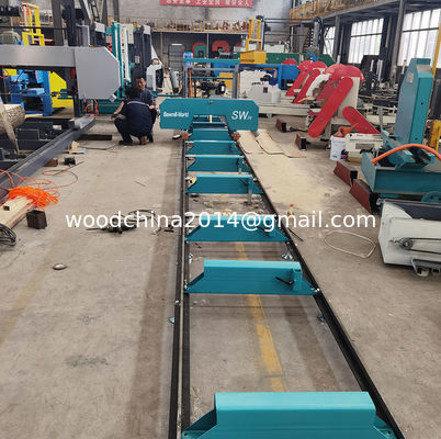 Gasoline Or Electric Motors Horizontal Wood Saw Machines Wood Automatic Sawmill Machine