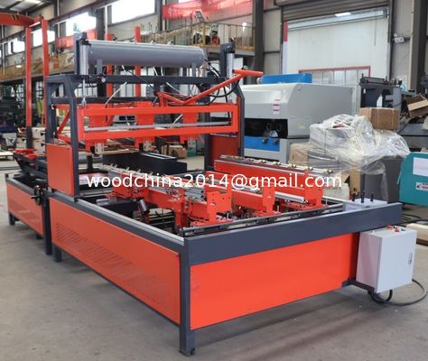 Semi-Automatic Wooden Pallet Nailing Machine with Palletizer wood pallet nailing machine