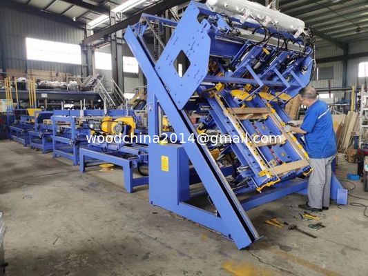 Pallet di legno automatico che inchioda la macchina del creatore del pallet della macchina, pallet automatico che inchioda macchina con l'operazione pneumatica