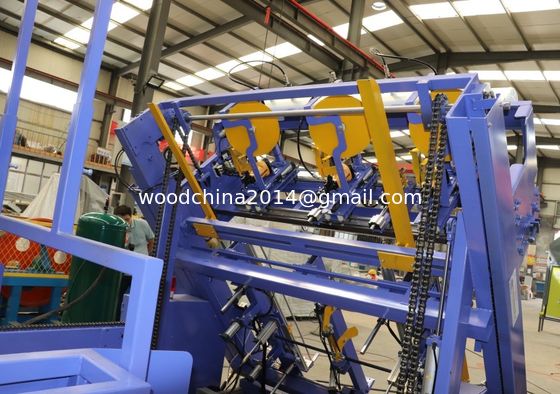 Pallet di legno automatico che inchioda la macchina del creatore del pallet della macchina, pallet automatico che inchioda macchina con l'operazione pneumatica
