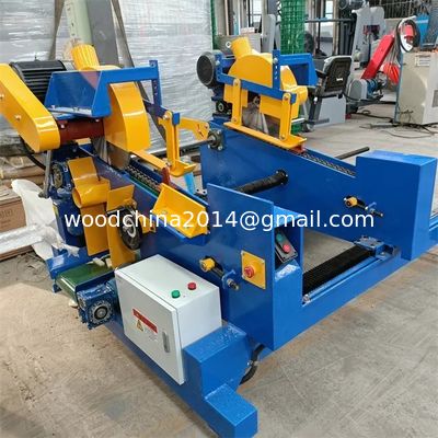 La sega Mills Machine, taglio trasversale della disposizione dell'estremità del doppio della falegnameria di qualità del bordo del pallet ha visto