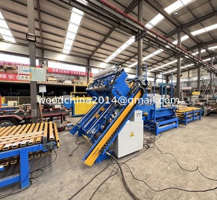 Nuova progettazione Alta efficienza automatica chiodo Legno pallet Making Machine / Euro And Stringer pallet Nailing Machine