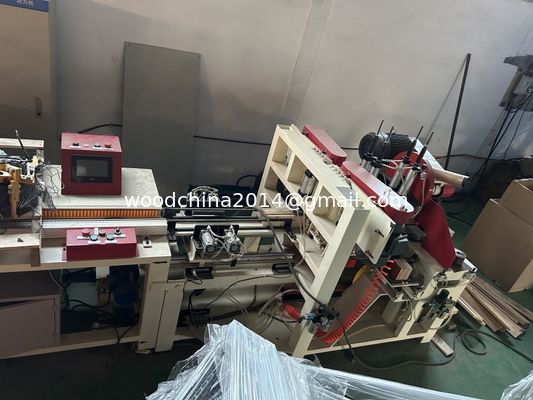 7.5KW Automatica CNC Legno Pallet Piede Pier Making Machine Per 40-120MM Spessore 40-100MM Larghezza