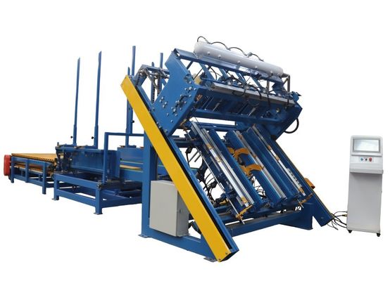 La linea di produzione della macchina automatica di chiusura dei pallet in legno con impianto di impilazione