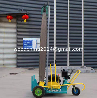 Segatrice a catena mobile per grandi tronchi Taglio di legno Taglio verticale Taglio di legno