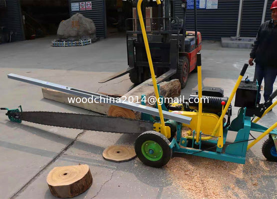 Segatrice a catena mobile per grandi tronchi Taglio di legno Taglio verticale Taglio di legno