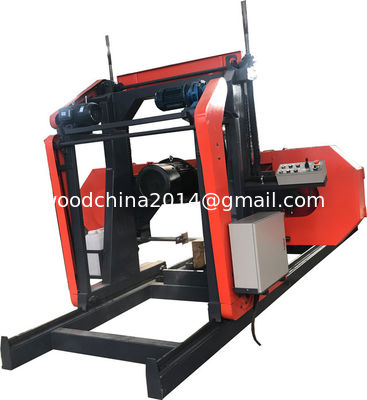 Macchine per la segatura del legno per la lavorazione del legno Legno Segatrice portatile, seghe a fascia orizzontali automatiche con alimentazione da inverter