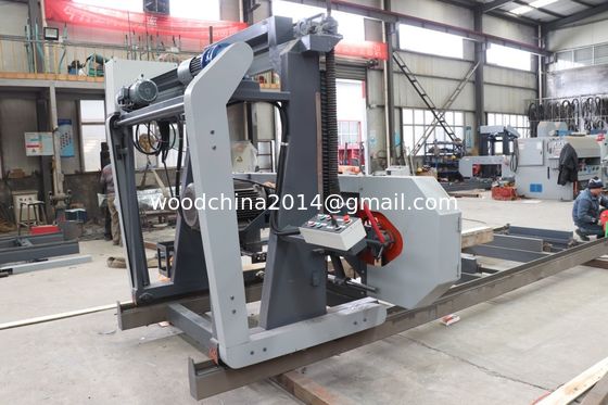 Macchine per la segatura del legno per la lavorazione del legno Legno Segatrice portatile, seghe a fascia orizzontali automatiche con alimentazione da inverter