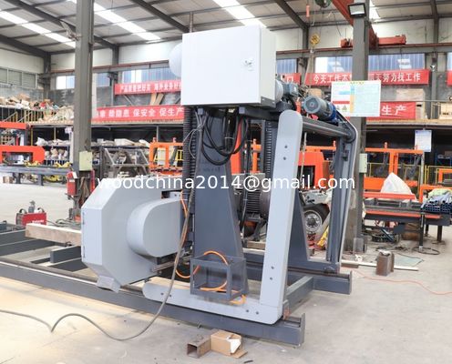 Macchine per la segatura del legno per la lavorazione del legno Legno Segatrice portatile, seghe a fascia orizzontali automatiche con alimentazione da inverter