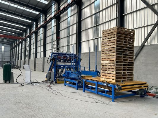 Semi-automatica macchina americana di chiusura di pallet Stringer Pallet Making Machine