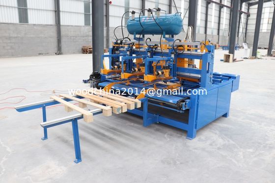 Voltage 3 fase o come richiesto dal cliente automazione European Pallet Legs Nailing Machine