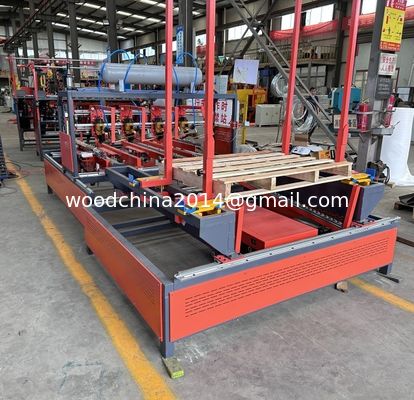 Semi-automatica Legno orizzontale Stringer Pallet Making Machine Pallet Nailing Machine