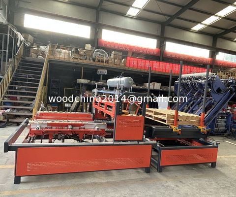 Semi-automatica Legno orizzontale Stringer Pallet Making Machine Pallet Nailing Machine
