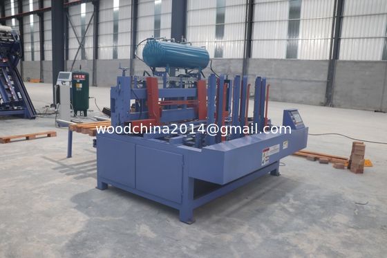 Euro Wood Block Pallet Making Machine 4 Stringer w/Stacker Palet Nailer Assembly System (Sistema di assemblaggio dei chiodi per pallet)