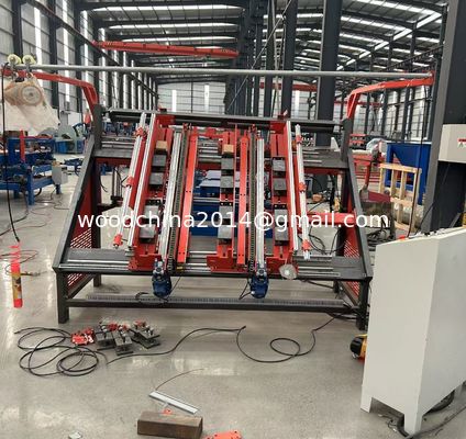 Macchina semiautomatica per il chiusura dei pallet in legno / linea di produzione di pallet in blocco euro