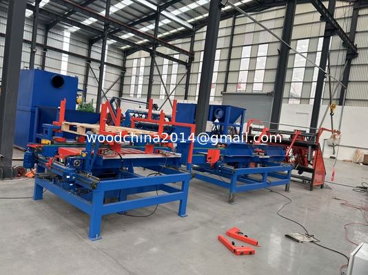 Macchina semiautomatica per il chiusura dei pallet in legno / linea di produzione di pallet in blocco euro