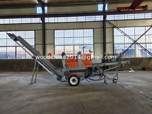 Splitter per la lavorazione del legno agricolo con motore a benzina da 15 CV e motore a sega da 4800 giri al minuto