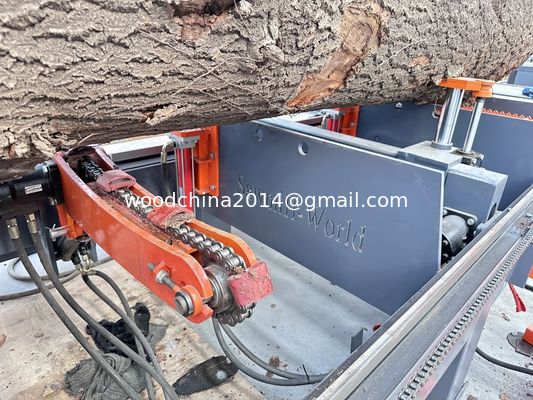 Macchina a sega a banda idraulica orizzontale completamente automatica per legno da 1000 mm
