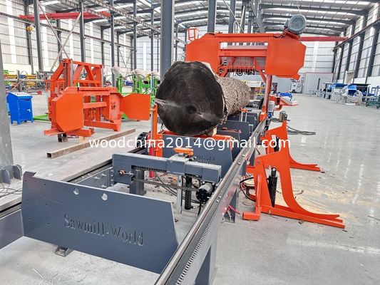 Macchina a sega a banda idraulica orizzontale completamente automatica per legno da 1000 mm