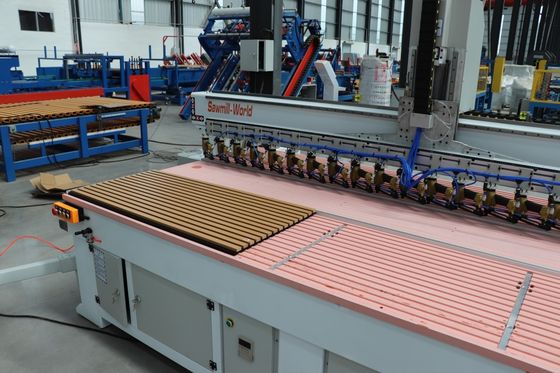 100 pcs all'ora Capacità pannello acustico macchina da chiodo pannelli di isolamento acustico macchina di produzione