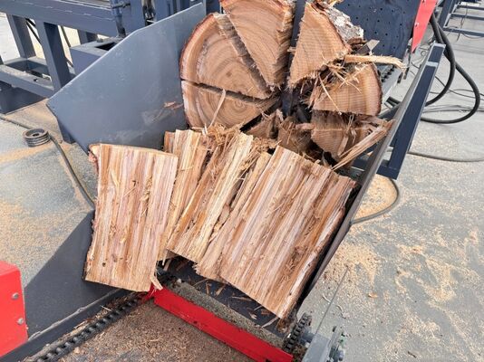 50 tonnellate di spinta idraulica mobile completamente automatizzato per la lavorazione di legna da ardere per la spaccatura di legno di 600 mm di diametro