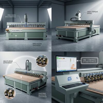 SHDJ2700H Macchina automatica per chiodatura di pannelli acustici per pannelli di isolamento acustico a doghe di legno