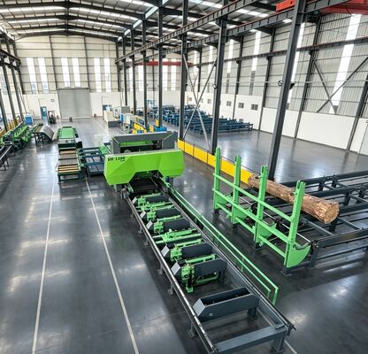 Banda Sega Orizzontale per Tronchi Heavy Duty Mulinello Idraulico SW1200PRO Linea di Taglio Automatica
