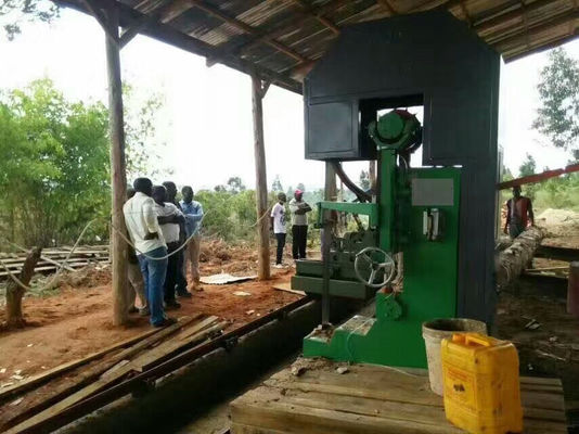 Segheria verticale d'alimentazione automatica segante della banda di CNC del diametro 1200mm con il trasporto del ceppo